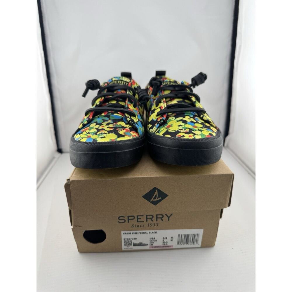 Sperry Women's Crest Vibe Floral Tokyo Sneakers Shoes Size 5.5M Memory Foam W/BX - Picture 2 of 10